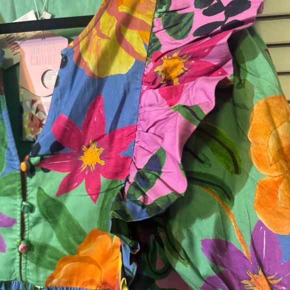 NWT BRITON COURT Agata midi Dress, Floral Size Large and XL. - Picture 7 of 11